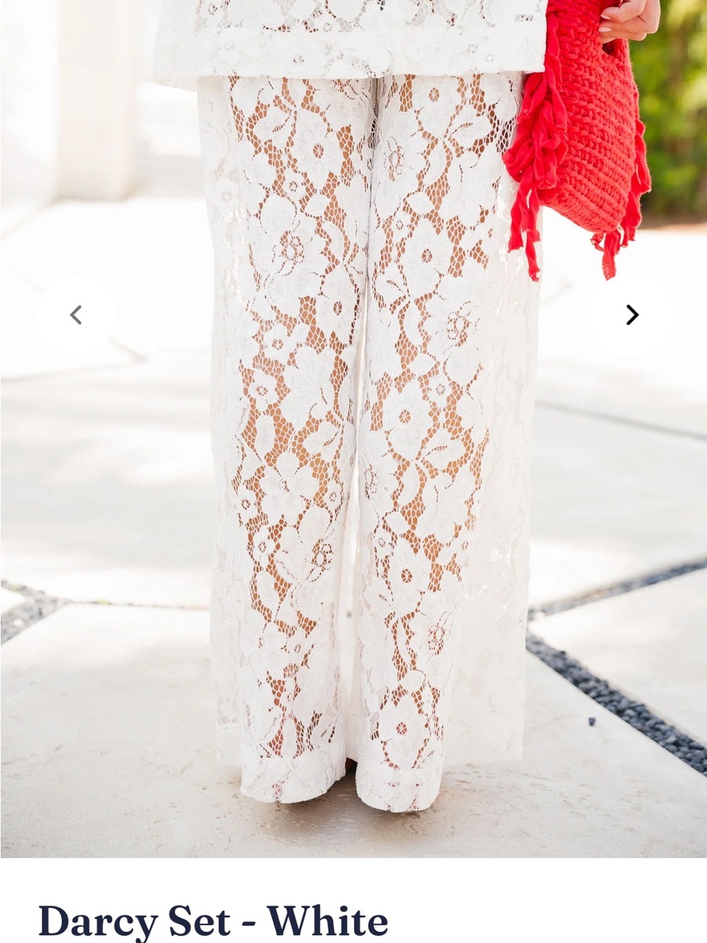 NWOT Cocolillys Darcy Matching Set - White Lace Maxi Dress - Picture 4 of 12